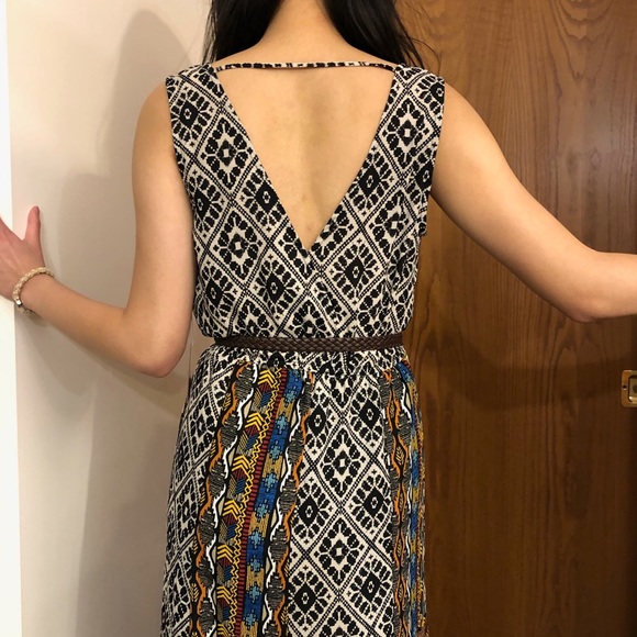 Dark tribal print maxi dress - Picture 4 of 4